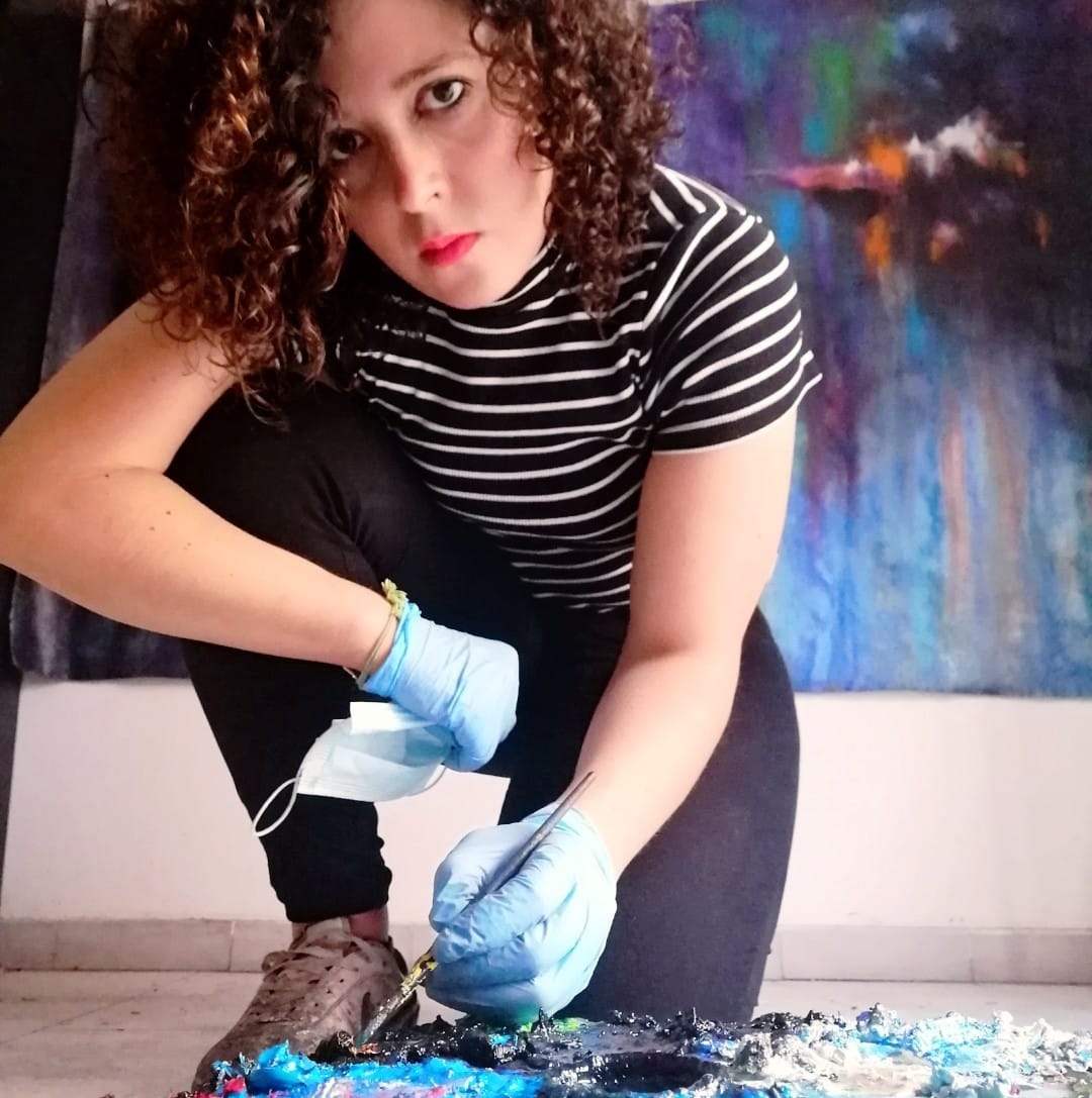 foto artista irene russo #art #landart #contemporarypainter #irenerusso